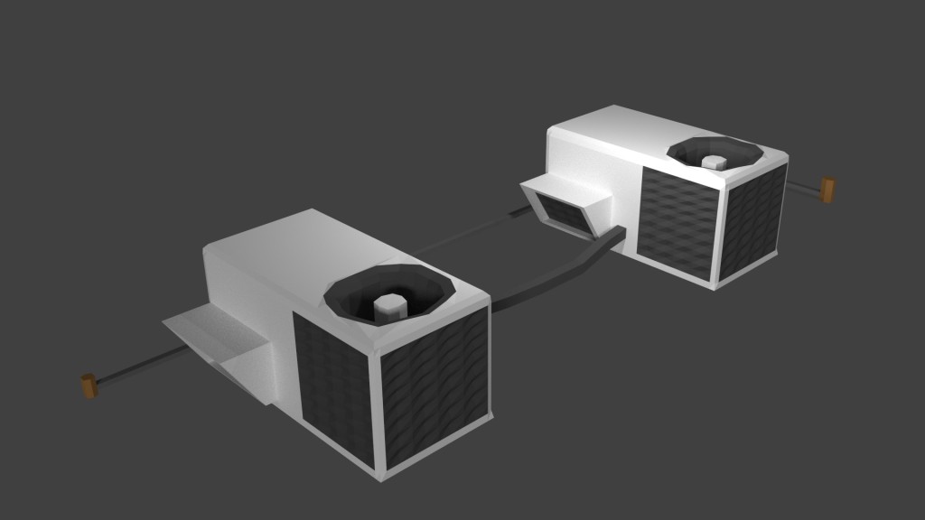 Low poly roof top air conditioner preview image 1